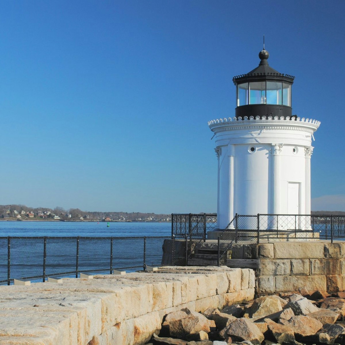 EPHH8P Portland Breakwater Lighthouse, aka The Bug, South Portland Maine